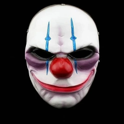 Image of SAKEMA Payday 2 Mask, Dallas/Wolf/Chains/Hoxton Cosplay Mask Halloween Masquerade Party Prop 8.1 (Color : Chains)