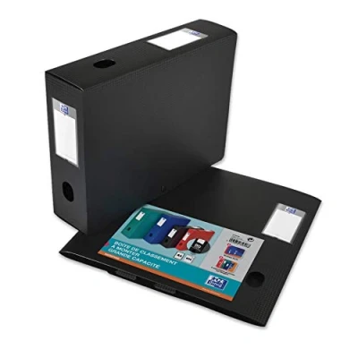 Image of Elba 400094580 Box File 80 mm Spine 24 x 32 cm Polypropylene Opaque Black