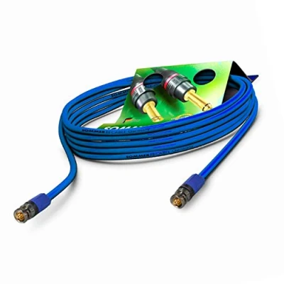 Image of Sommer Cable 25 m 6G 3G SDI Video Patch 4K UHD HD (HDTV) SC Vector 0.8/3.7 1 x 0.80 mm² Blue BNC Connector Neutrik VTGX 5000 BL 82.00 ft