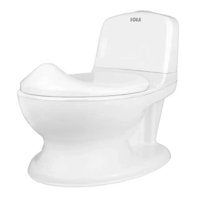 Image of SOKA White Toddler Infant First Potty WC Educational Training Aid Toy