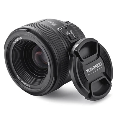 Image of YONGNUO YN35 35mm F2.0 Wide Angle Prime Lens Large Aperture Auto Manual Focus AF MF for Nikon DSLR Cameras + NAMVO Flash Diffuser