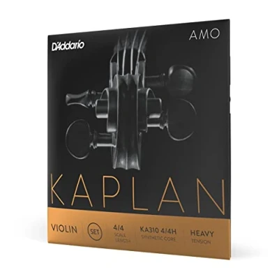 Image of D&#039;Addario Kaplan Amo Violin Strings Full Set KA310 4/4H 4/4 Scale, Heavy Tension