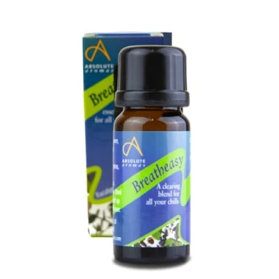 Image of Absolute Aromas Breatheasy Essential Oil Blend 10ml Pure Natural, Undiluted for Aromatherapy and Diffusers