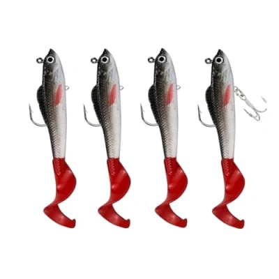 Image of Fishing Lures Set, 3D Eyes Soft Lure Artificial Bait Accessories for Sea Bass Pike Trout Perch