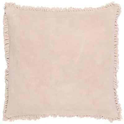Image of Yard Bertie Washed Cotton Velvet Cushion Cover Natural One Size