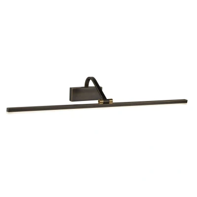 Image of Integrated LED 1 Light Picture Wall Black Brushed Gold
