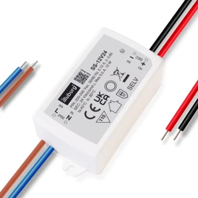 Image of illuburg LED Driver 24V Constant Voltage 12W Flickerfree for Strip Lamp Power Supply Transformer