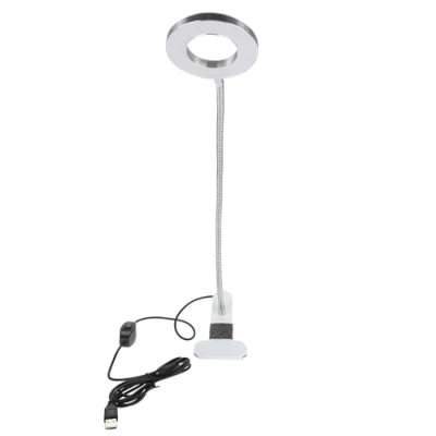 Image of Beauty Lamp Makeup Tattoo LED Lamp, USB Salon Desktop Light with Clip, Cold and Warm Light, Portable Permanent Table for Microblading Eyebrow/Eyeliner