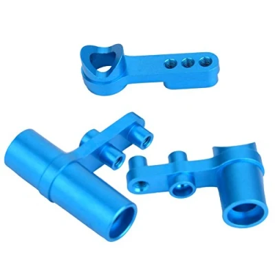 Image of Dilwe RC Steering Servo saver, 3PCS/Set Aluminum Saver Upgrade Parts Accessory Available for HSP 1:10 Model Car(Blue)