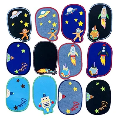 Image of Iron On Patch Kids Repair Applique Sew Patches DIY for Jeans Jackets Clothing