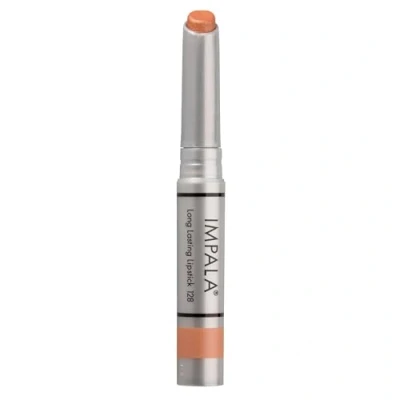 Image of IMPALA Longlasting lip color Metallic Nude Orange No. 128 Permanent Lipstick, creamy texture Long lasting Hydrating full coverage Moisturizes and nurtures