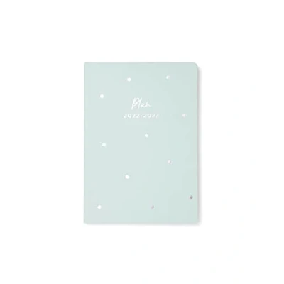 Image of Letts A6 Dots Week to View 22.23 Academic Diary Mist Green