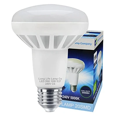 Image of 6 X R80 LED 10w E27 Cool White Replacment for Reflector Light Bulb Energy Saving 5000K 75w Equivalent Output