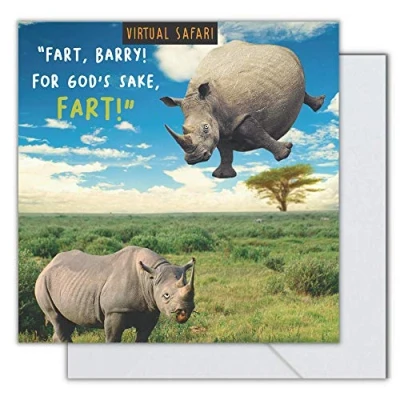 Image of Virtual Safari, Birthday Card for Him, Male Card, Funny Him