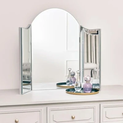 Image of Melody Maison Vintage Style Dressing Table Triple Mirror