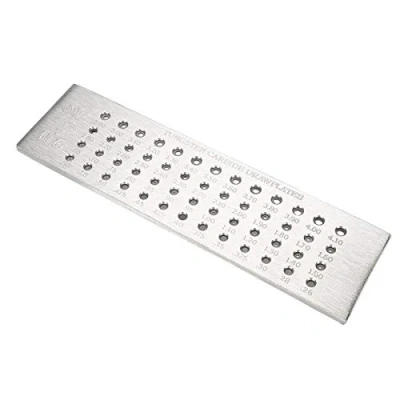 Image of Wire Drawplate, Jewelry Round Hole Drawplate Tungsten Carbide, 0.26 4.10mm 52 Holes for Crafts Making