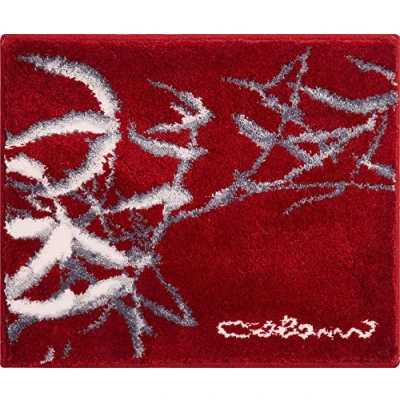 Image of Grund Designer Bath Mat COLANI, Ultra Soft and Absorbent, Anti Slip, 5 Years Warranty, Colani 23, Small 50x60 cm, Turquoise
