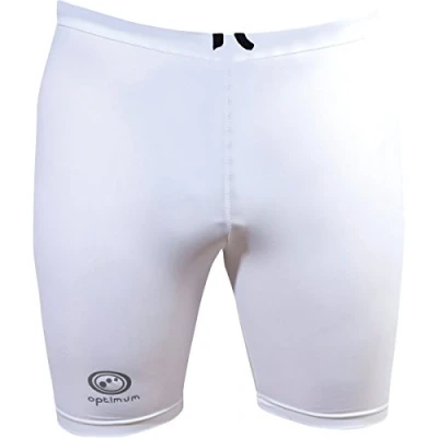 Image of Men&#039;s BMX Compression Shorts Quick Dry Performance Sports Underwear, Base Layer Running Gear with Secure Fit for Gym and Outdoor Activities, L, White