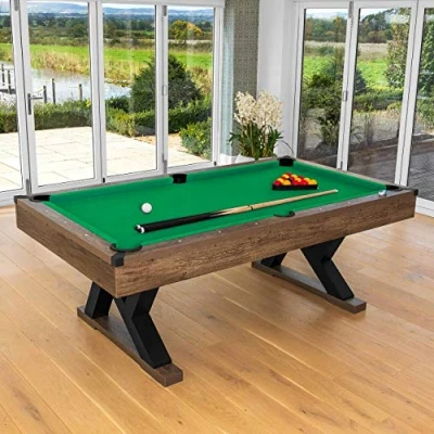Image of PINPOINT Pool Table with Balls, Chalk, Triangle &amp; Brush Table, Balls Cues Billiard, Snooker Tables Pub Accessories