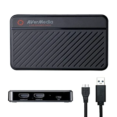 Image of AVerMedia Live Gamer MINI GC311, 1080p60 Full HD Pass Through, USB 2.0 Game Capture Card, Hardware Encoder, Plug &amp; Play, For Beginners, Switch, PS4, Xbox, iPhone, iPad