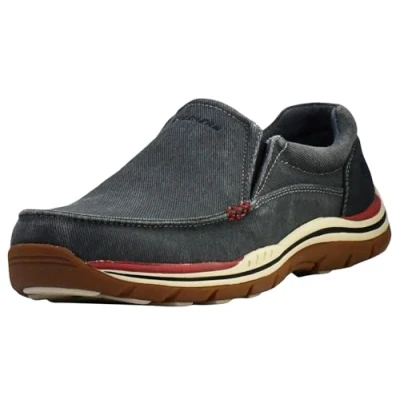 Image of Skechers Men&#039;s Expected Avillo Moccasin, Navy, 12 UK