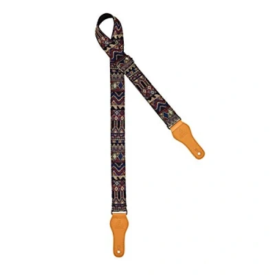 Image of Ortega Guitars Adjustable Ukulele Strap World Series Cotton, Maya Dance (OCS 470U)