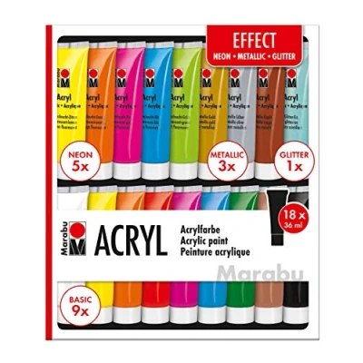 Image of Marabu Acrylic Paints, Multi, 36ml