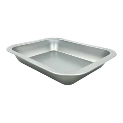 Image of Chabrias Professional Silver Non Stick Bakeware with ILAG Ultimate Coating UK Made (13&quot; Medium Roasting Pan)