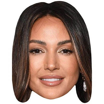 Image of Michelle Keegan (Brown Hair) Celebrity Mask, Flat Card Face, Fancy Dress Mask