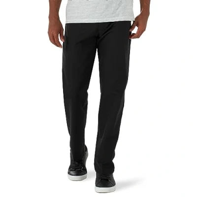 Image of Lee Men&#039;s Total Freedom Stretch Relaxed Fit Flat Front Pant Casual, Black, 33W x 34L