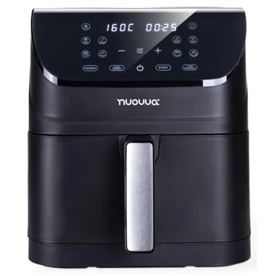 Image of Kitchen Air Fryer Oven 7 Cooking Presets with Digital Display Energy Saving and Easy Clean Oil Free Healthy Fry, Reheat, Bake &amp; Roast 6.5L, 1800W by Nuovva