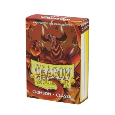 Image of Dragon Shield AT 10621 Classic Japanese Size Sleeves 60pk Crimson, Multicoloured