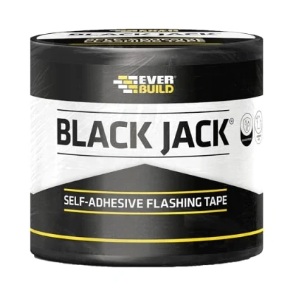 Image of Everbuild Black Jack Strong Self Adhesive Flashing Tape Natural Lead Look Finish 225mm x 3m