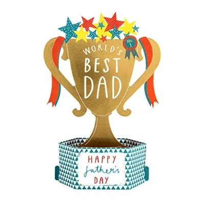 Image of Hallmark Fathers Day Card for Dad Pop Up Trophy Design