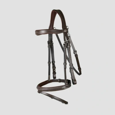 Image of Dyon Bridle Working Combined Noseband Brown Full