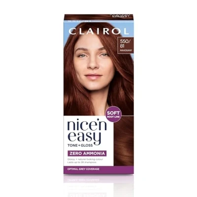 Image of Clairol Nice&#039;n Easy Tone+Gloss Semi Permanent Hair Dye 550/81 Mahogany