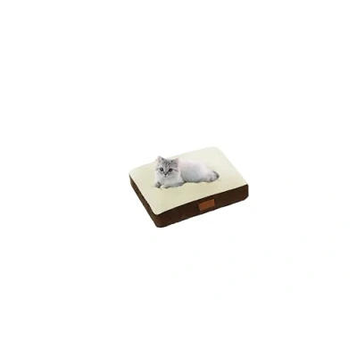 Image of Ellie Bo Medium Dog Bed for 30 inch Cage/Crate Brown Faux Suede/Sheepskin