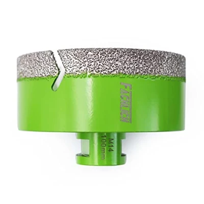 Image of FACHLICH Diamond Core Drill Bit 100mm Tile Hole Saw Vacuum Brazed for Porcelain Ceramic Granite Marble