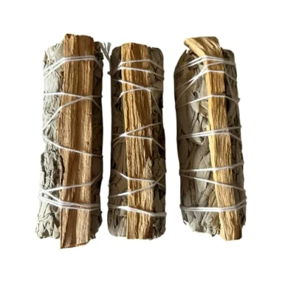 Image of 3x Palo Santo White Sage 4&quot; Smudge Sticks