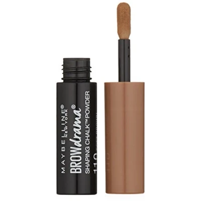 Image of MAYBELLINE Brow Drama Shaping Chalk Powder, Soft Brown 0.035 fl. oz. (1 g)