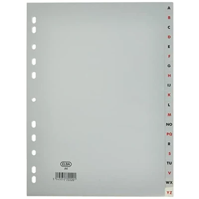 Image of Elba 312855 A4 A Z Polypropylene Divider
