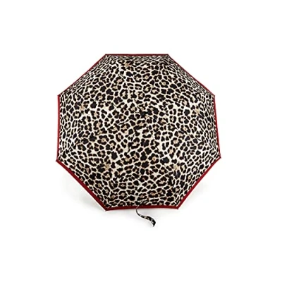 Image of Fulton Minilite Umbrella, Lusterous Leopard Print, Strong Lightweight Wind Resistant Frame
