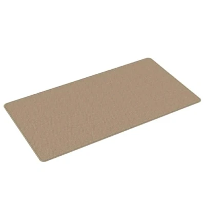 Image of vidaXL Carpet Runner with Sisal Look Sand Colored Fabric Rug, 80x150 cm, Ideal for Indoor Use in Living Room, Dining Area, Hallway, and Kitchen