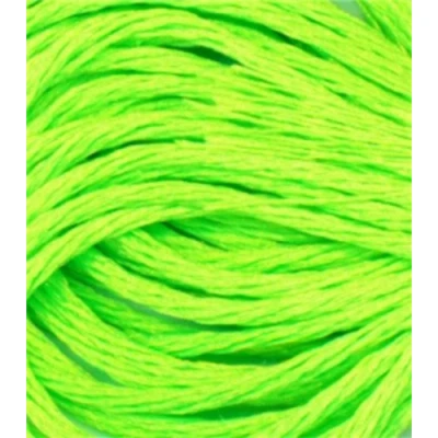 Image of DMC 317W E990 Light Effects Polyster Embroidery Floss, 8.7 Yard, Neon Green