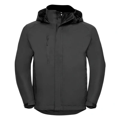 Image of Russell Athletic Mens Hydraplus 2000 Waterproof Jacket (Titanium) Silver Nylon Size X Large