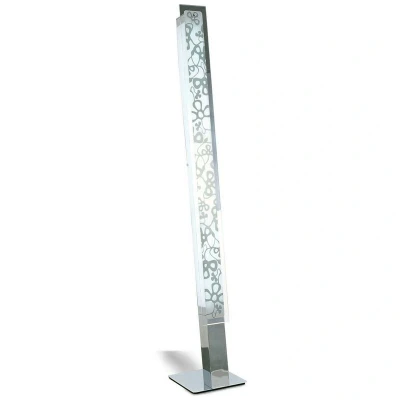 Image of Euphoria Floor Lamp 2 Light T5, Polished Chrome/Opal White Glass, NOT LED/CFL Compatible