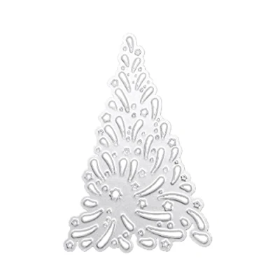 Image of MOONDAME Christmas Tree Metal Cutting Dies Stencils Scrapbooking Album Paper Template