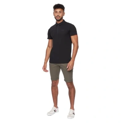 Image of Crosshatch Mens Slim Fit Chino Cotton Summer Casual Shorts(34W/Khaki)