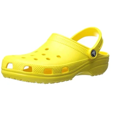 Image of Crocs Unisex Classic Clogs (Best Sellers) , Lemon,9 UK Men/ 10 Women