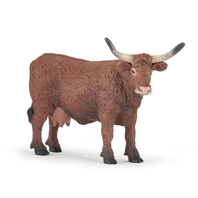 Image of PAPO FARMYARD FRIENDS Figurine, 51042 Salers Cow, Multicolour
